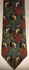 MBI Picasso Tie "Femme en Rouge sur Fauteuil Vert" 100% Silk -Vintage?