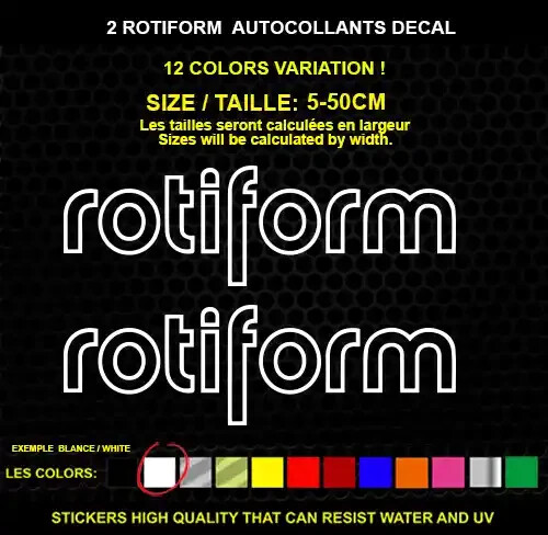 Rotiform autocollant - rotiform,