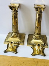 pair of antique candlesticks