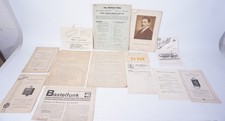 Bundle Old Descriptions Documents Price Lists Catalogue Radio Technik