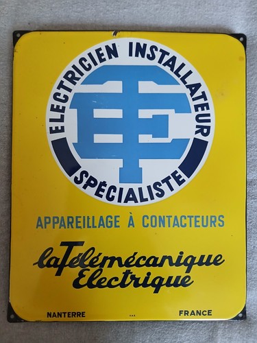 Plaque emaillee - emaillee, la