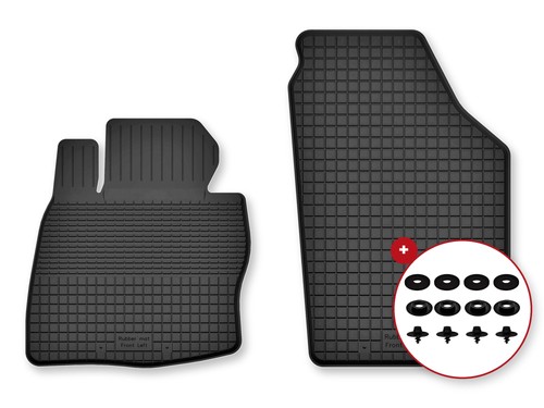 Tapis avant caoutchouc - , bac