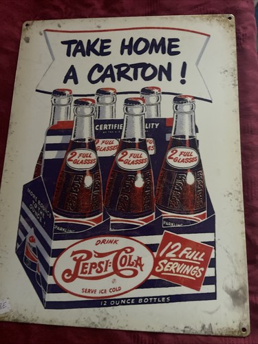 Plaque métal pepsi cola tale - ,