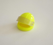 PLAYMOBIL (0391) Adult Fluo Yellow Motorcycle Helmet with Visor