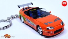 VERY RARE KEY CHAIN TOYOTA SUPRA FAST & FURIOUS PAUL WALKER CAR T TOP COLLECTOR