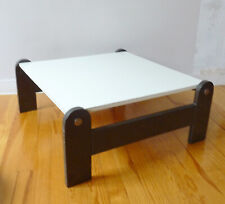 GRAND TABLE BASSE EN BOIS FORMICA VINTAGE  ANNEES 60 70 DESIGN SCANDINAVE 1970 