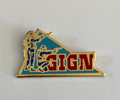 Pin police gign - -,
