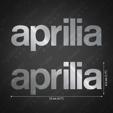 2 Stickers APRILIA 12 cm