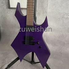 Solid Body Warlock Extreme Electric Guitar H H Pickups Black Parts Basswood Body