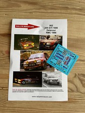 DECALS 1/43 PEUGEOT 205