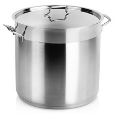 Marmite acier avec couvercle ANETT 30 cm 18 L – cuisine inox