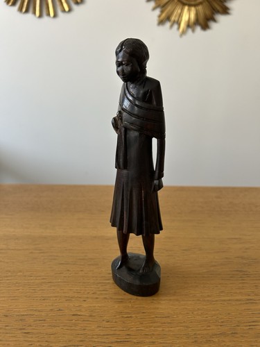 Statue bois femme ébène - ÉbÈne?, art