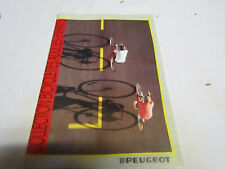 advertising catalogue sheet peugeot velo cyclo moto