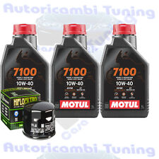 Huile Kit De Découpe Motul 7100 10W40 + Filtre Pour Aprilia 850 Mana ABS 07>16