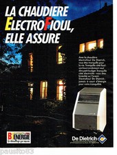 ADVERTISEMENT ADVERTISING 1016 1994 heating Biergie boiler De Dietrich 191016