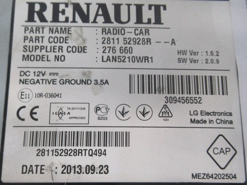 Autoradio recepteur renault - autoradio,