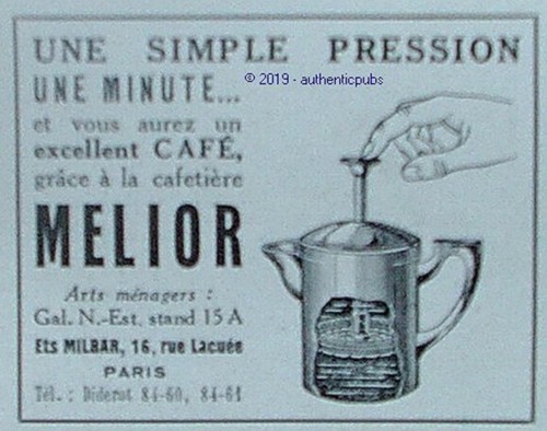 Publicite melior cafetiere une - melior,