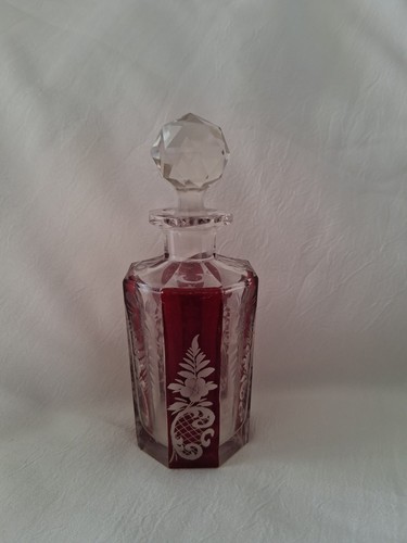 Petit flacon cristal ancien - flacon,