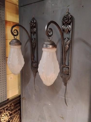 Paire appliques art déco en - d'appliques,