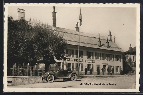 Cpa pont hotel - de, la