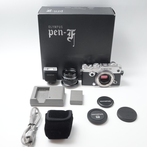 Olympus pen silver with - pen-f,