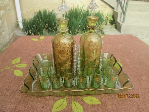Ancien service liqueur - a,