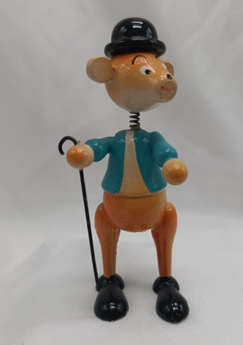 Ancienne figurine ours - ancienne, chapeau