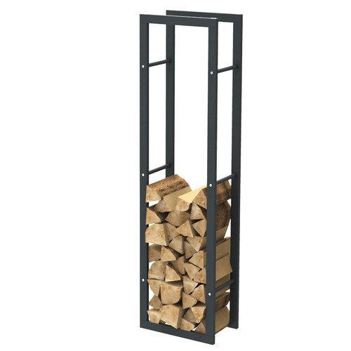 Rangement bois acier noir - rangement,