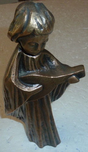 Ange guitariste bronze - en,