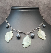 Bijou - collier de perle et pate de verre #74