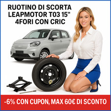 Roue De Secours 15 Pouces x Leapmotor T03 ✅ Avec Cric Inclus ️ Affaire!