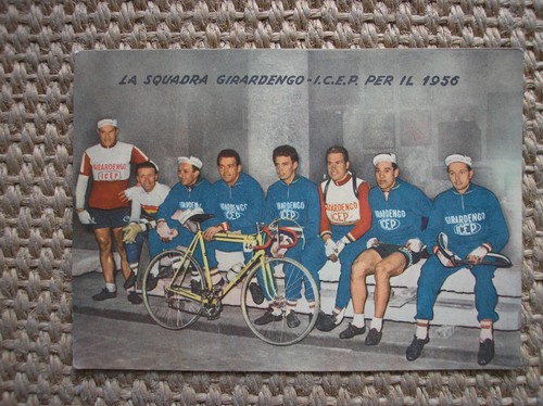Cartolina squadra girardengo - squadra,