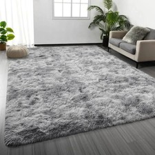 Tapis Salon Shaggy 160x230cm Gris Clair - Doux, Poils Longs, Chambre, Canapé
