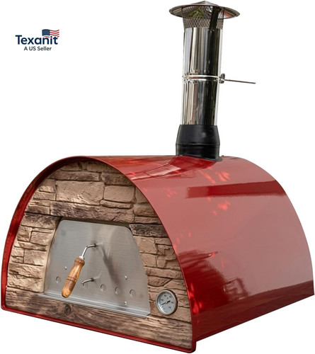 Maximus red wood fired - red, wood-fired