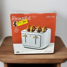 Beautiful 4-Slice Toaster with Touch-Activated Display, Rose by Drew Barrymore