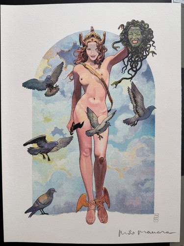 Manara tirage imprimé signé - imprimé,