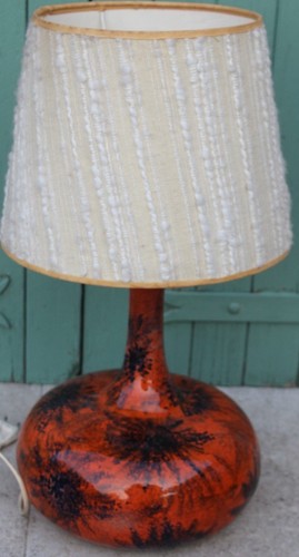 Lampe céramique vintage - lampe, en
