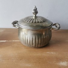 Ancien Sucrier En Métal