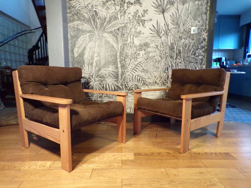 Paire fauteuil scandinave - fauteuil,