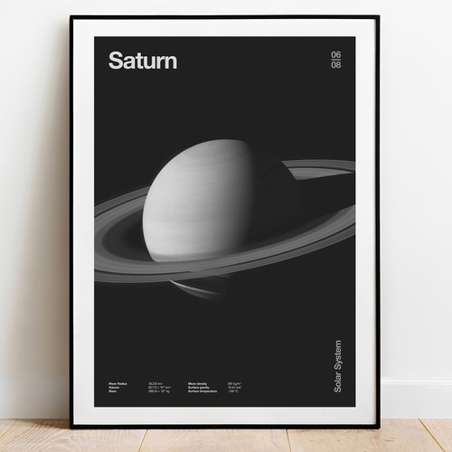 Saturn art print - , florent