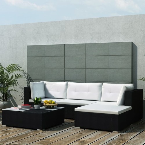 Ensemble jardin poly rotin - jardin,