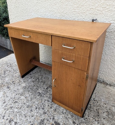 Bureau vintage chêne années