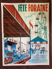 Affiche ancienne Fête Foraine