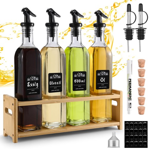 Bouteille huile avec support - bouteille,