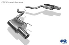 Inox le Sport Échappement Duplex Ford MUSTANG 7 2.3l Ecoboost Chaque 100mm