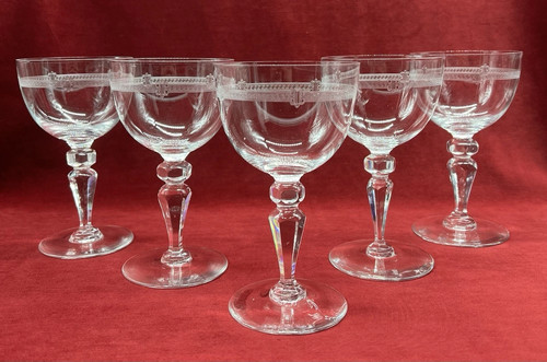 Val saint lambert wine glasses - saint,