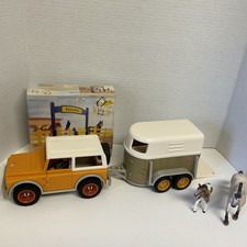 RETIRED Schleich Jeep/Driver and Horse Trailer, Includes Fence, Horse And Pony