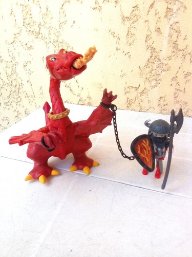 Playmobil dragon rouge et - le,