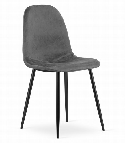 Fauteuil como velours gris - fauteuil,