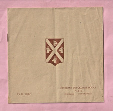 LIVRET PARTITIONS : EDITIONS